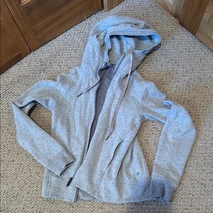 Women's Gray lululemon zip up Hoodie
